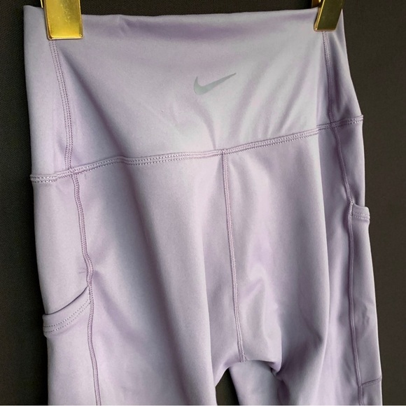 NIKE One — High Waisted 7/8 Leggings w/ Pockets SMALL Lilac Purple - NWT - Picture 4 of 14